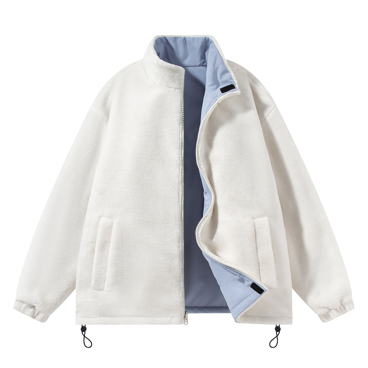 ZIP UP Reversible Autumn/Winter Jacket stand collar UNISEX