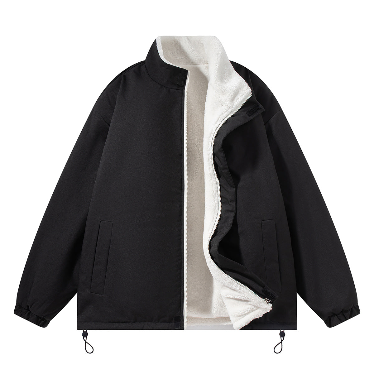 ZIP UP Reversible Autumn/Winter Jacket stand collar UNISEX