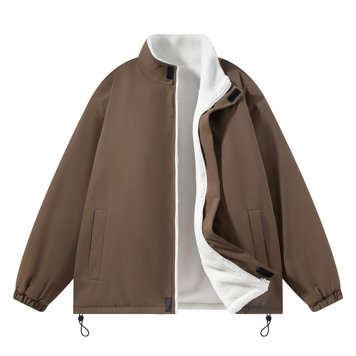 ZIP UP Reversible Autumn/Winter Jacket stand collar UNISEX