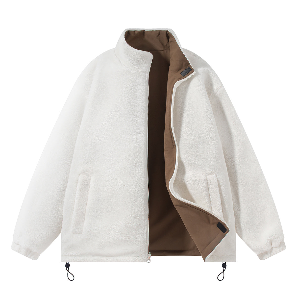 ZIP UP Reversible Autumn/Winter Jacket stand collar UNISEX