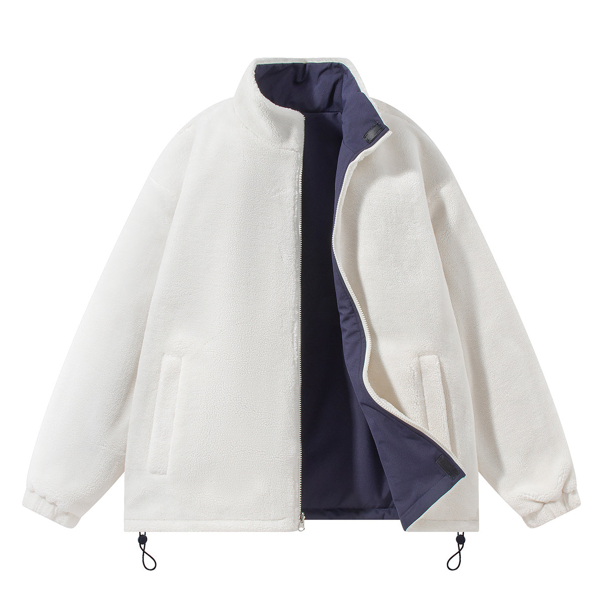 ZIP UP Reversible Autumn/Winter Jacket stand collar UNISEX