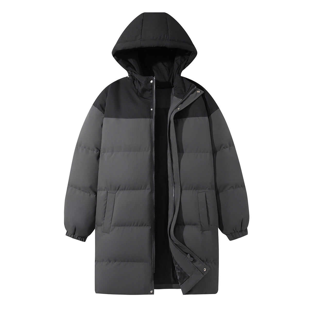 Long padded hooded jacket UNISEX