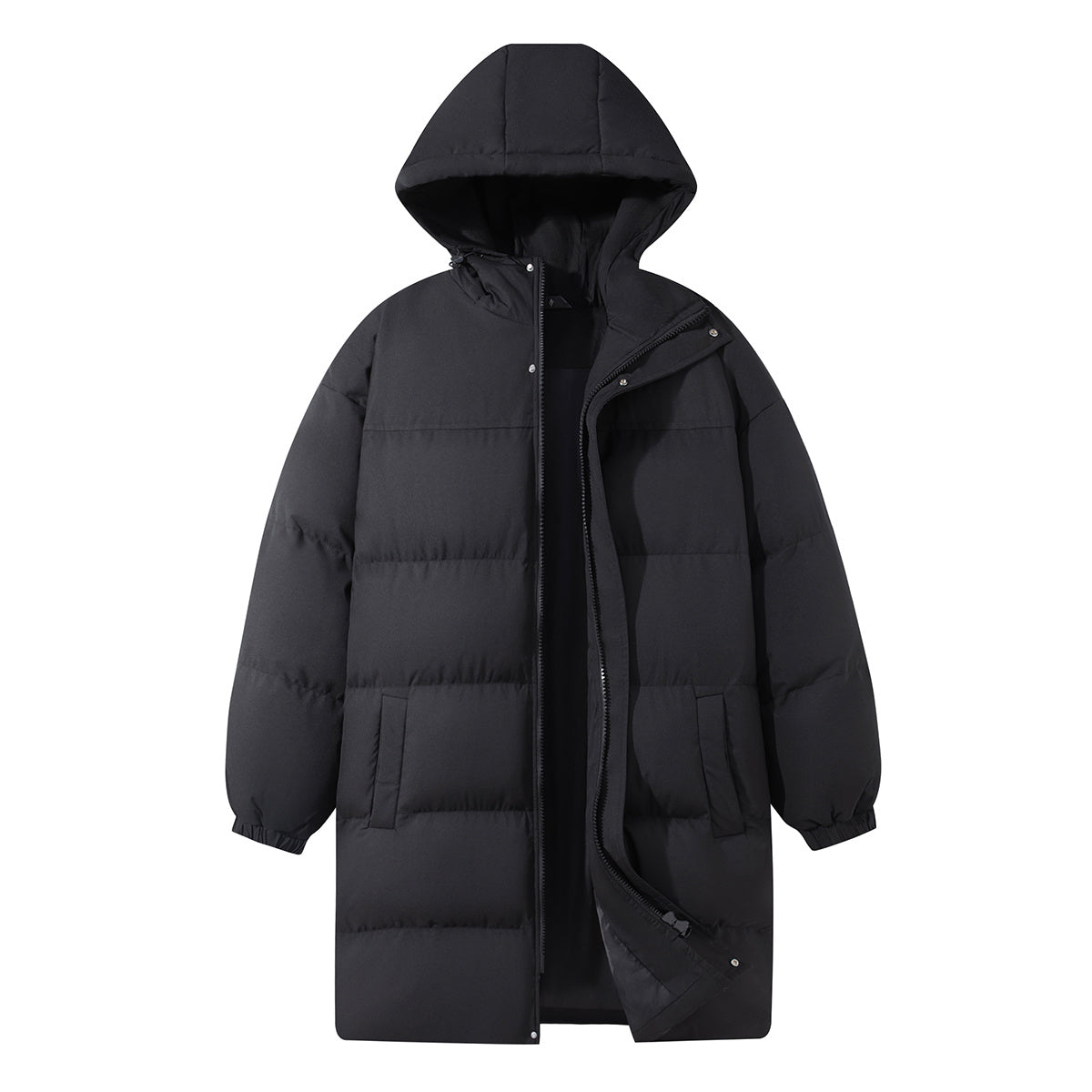 Long padded hooded jacket UNISEX