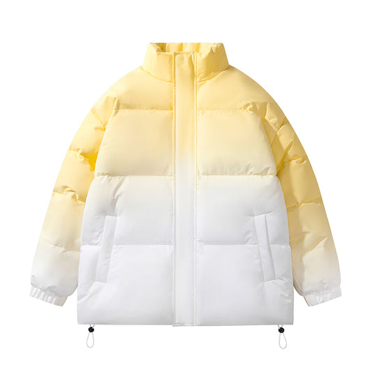 Casual Windproof Parka Winter Jacket UNISEX OVERSIZED Gradient Colors