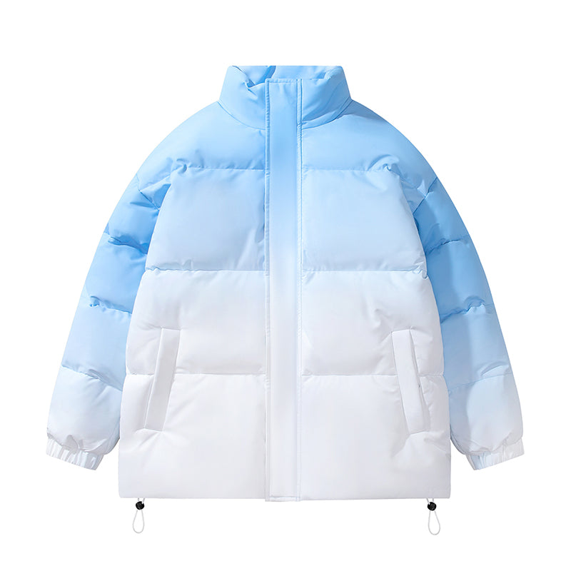 Casual Windproof Parka Winter Jacket UNISEX OVERSIZED Gradient Colors