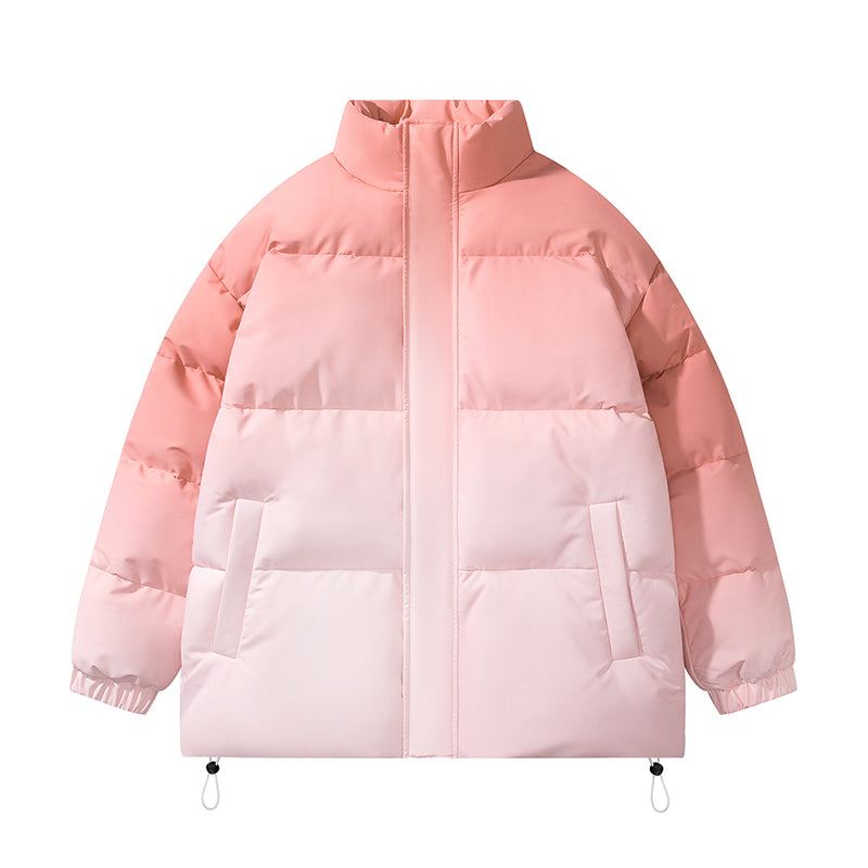 Casual Windproof Parka Winter Jacket UNISEX OVERSIZED Gradient Colors