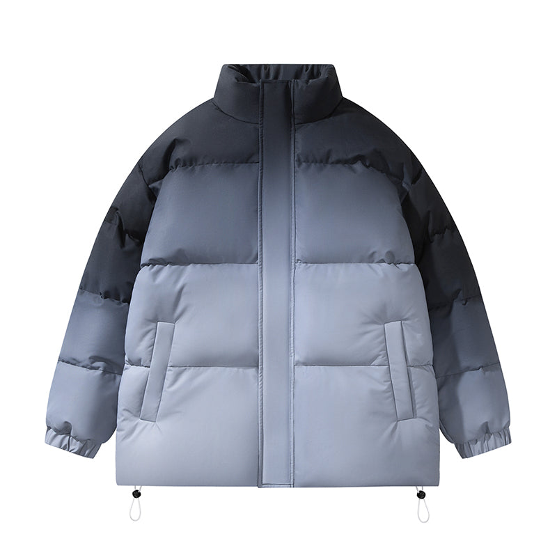 Casual Windproof Parka Winter Jacket UNISEX OVERSIZED Gradient Colors